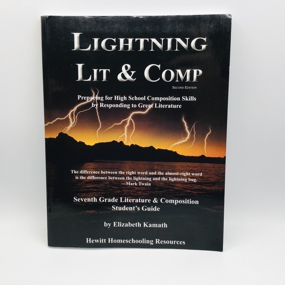 LIGHTNING Literature & Composition Grade 7 Student's Guide Hewitt Language NEW